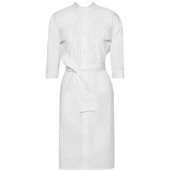 REBECCA MINKOFF White Kassidy Midi Shirt Dress - Picture 6 of 7